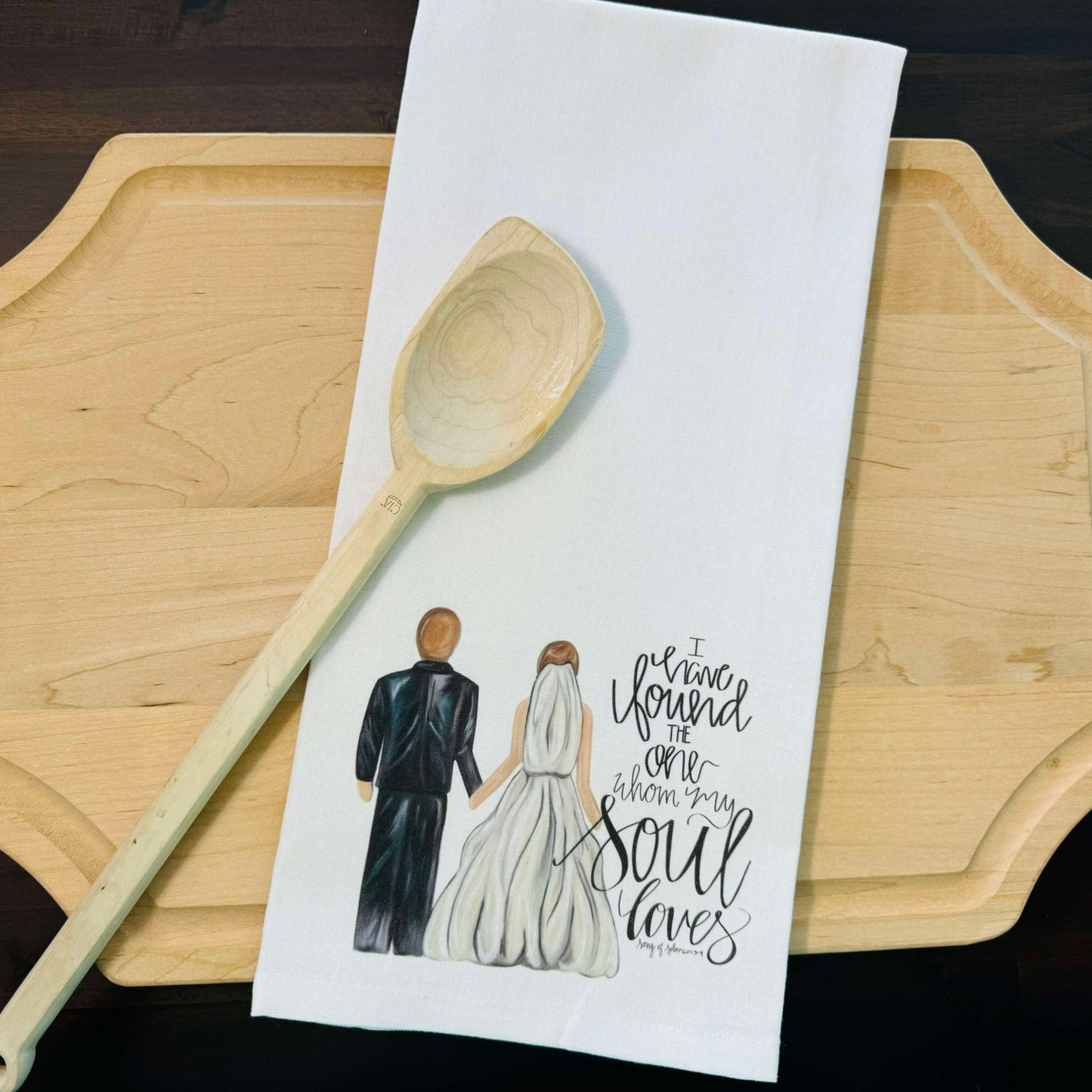Wedding Couple Kitchen Towel