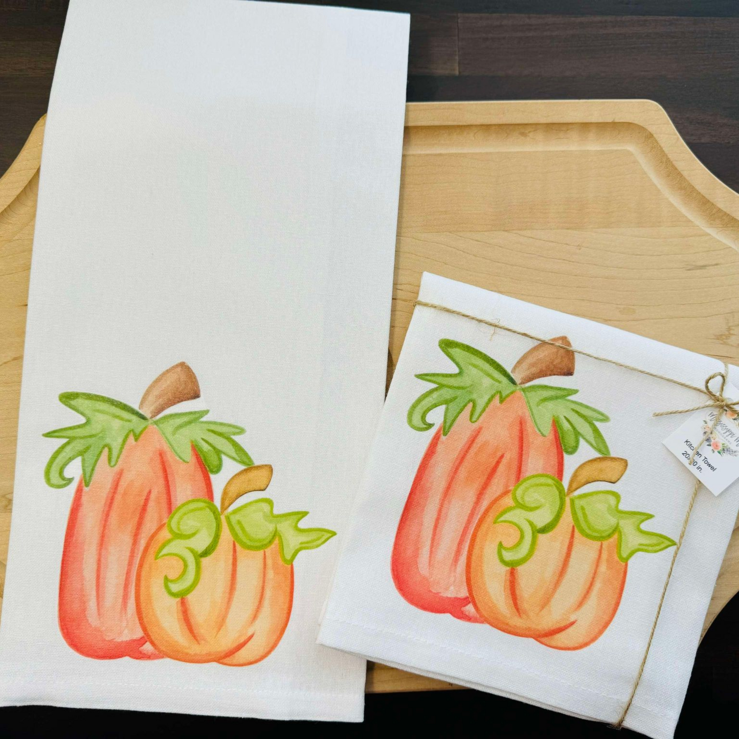 Pumpkin Duo Kitchen Towel