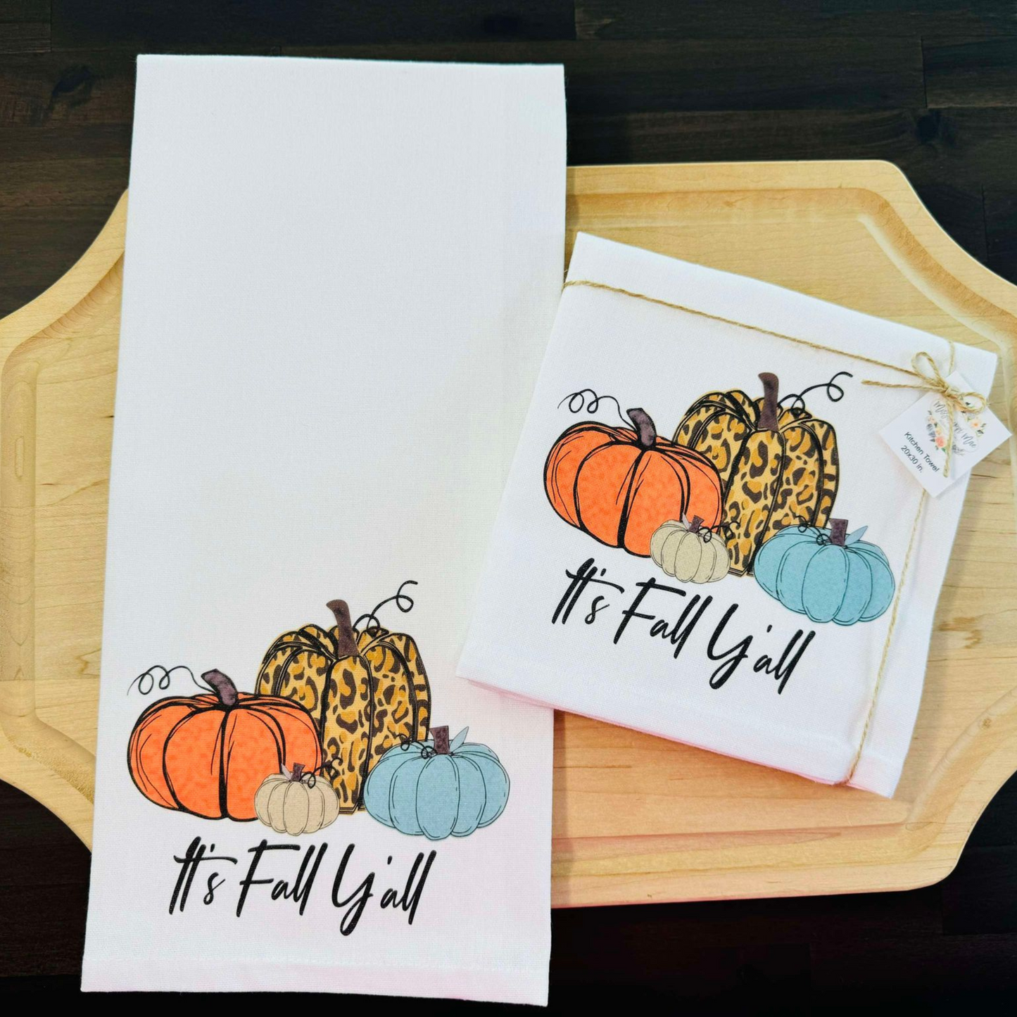 Fall Y'all Kitchen Towel