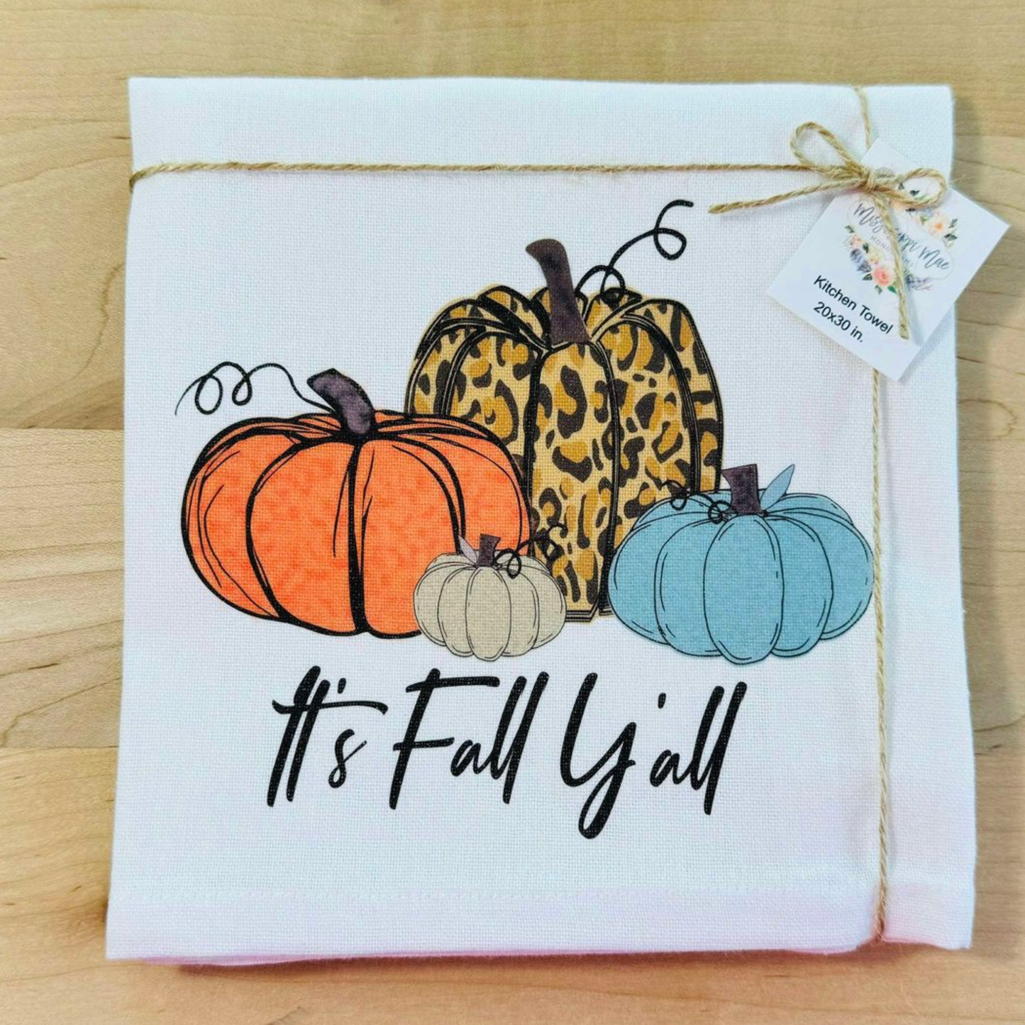 Fall Y'all Kitchen Towel