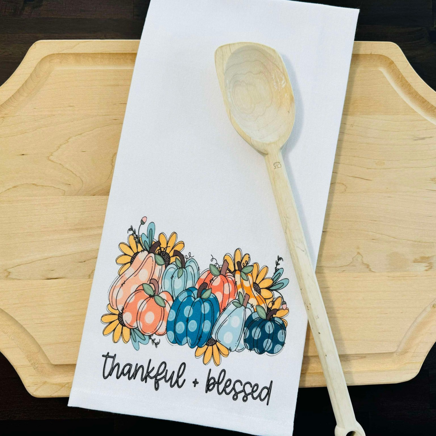 Thankful + Blessed Kitchen Towel