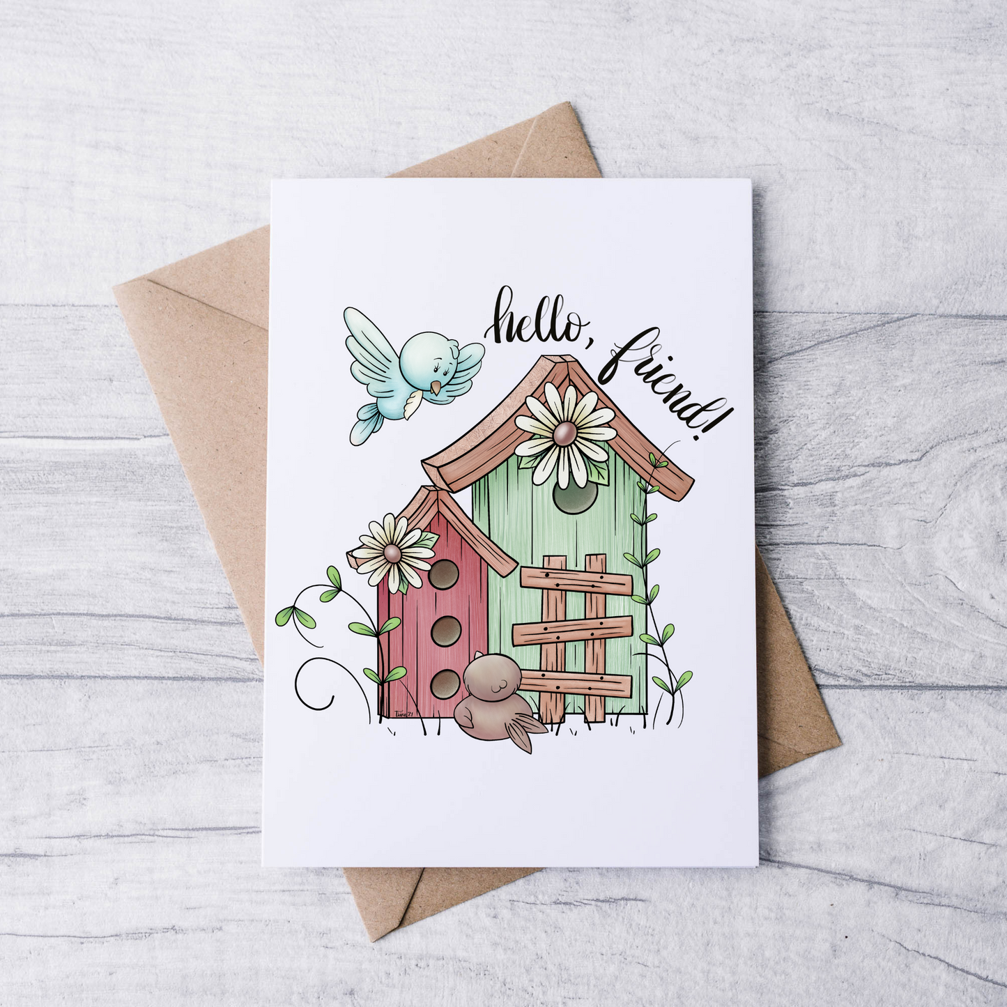Hello Friend Note Cards (Set of 12)