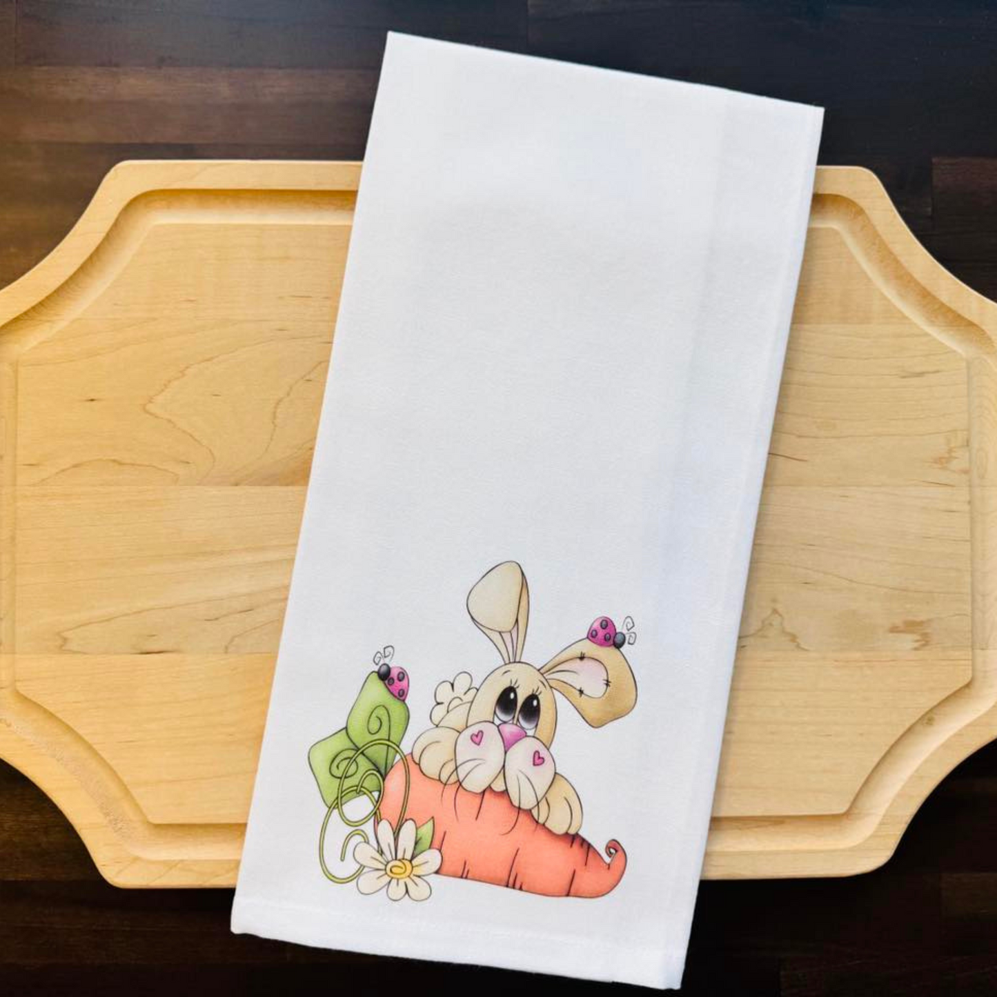 Spring Bunny Kitchen Towel