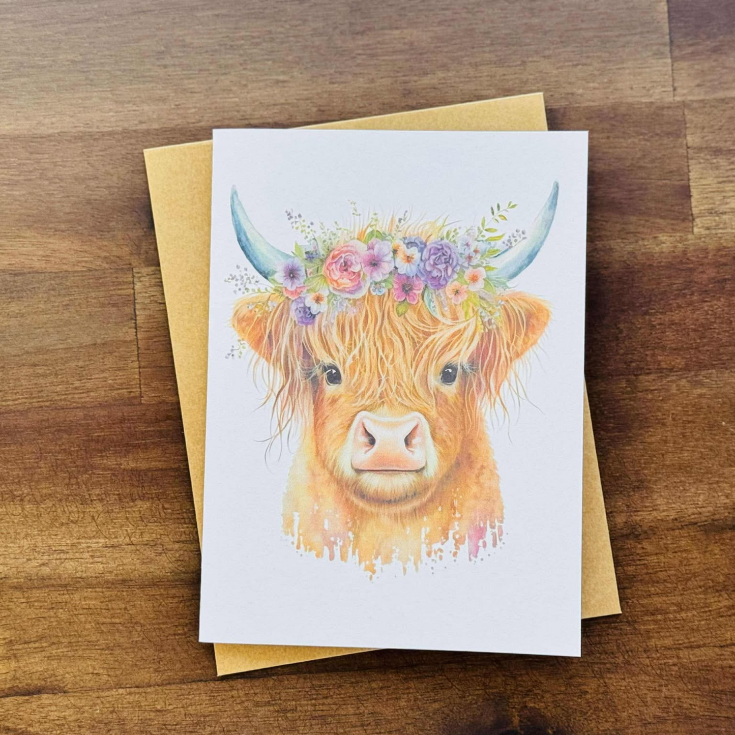 Assorted Highland Cow Note Cards (Set of 12)