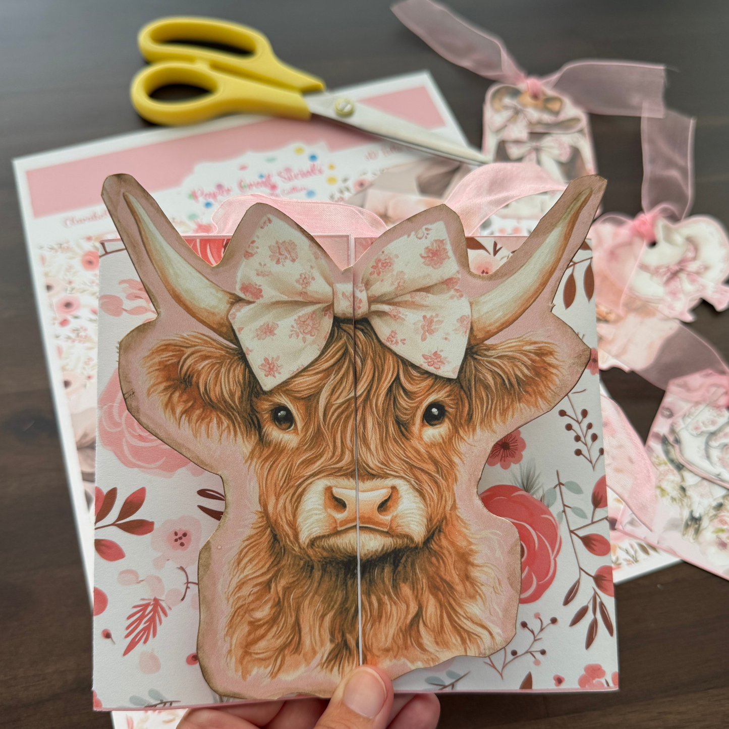 Highland Cow Folio Card