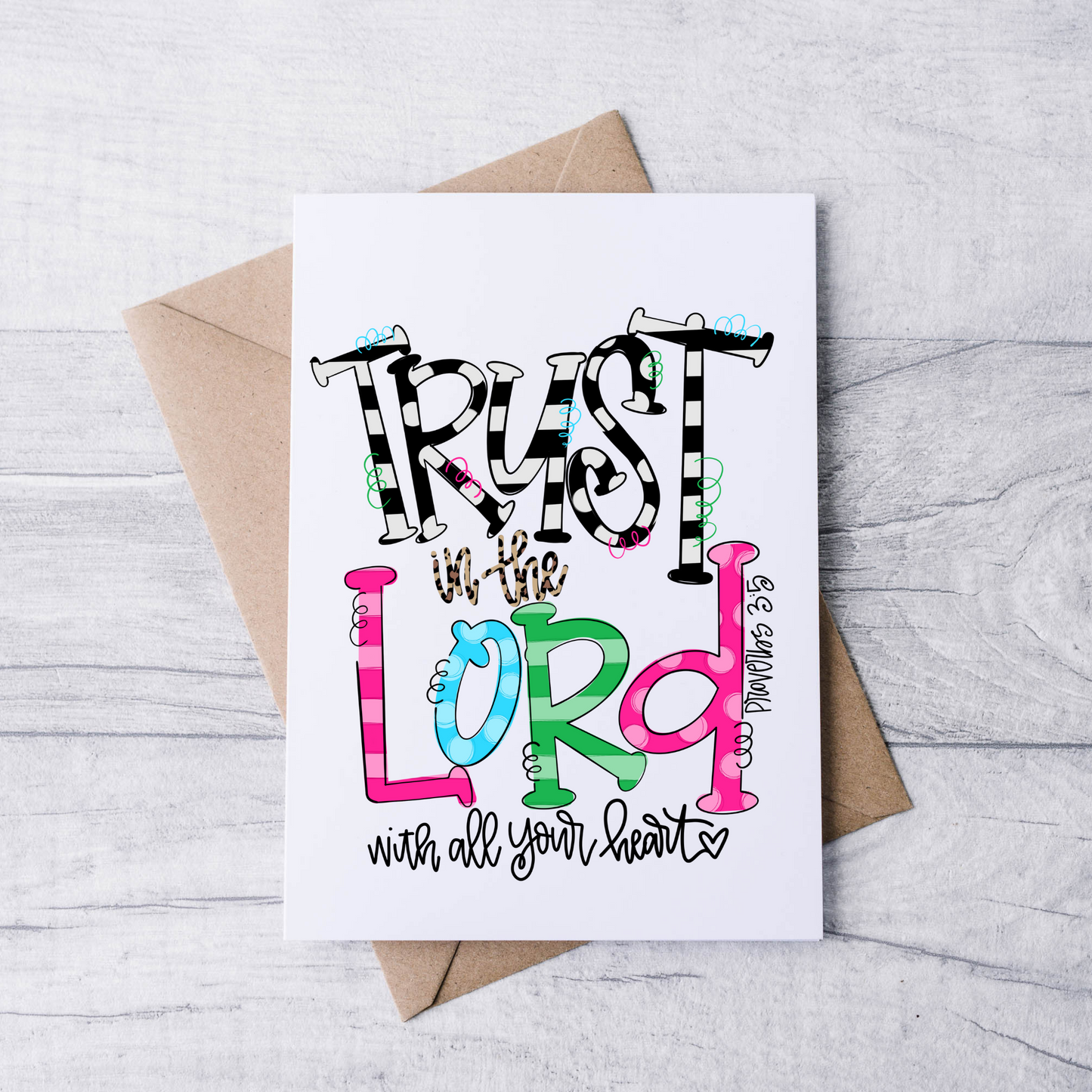 Trust In the Lord Note Cards (Set of 12)