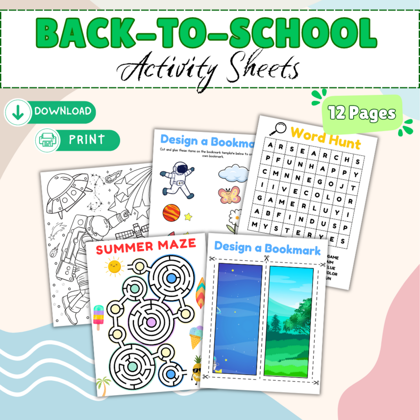 Activity Pages (Ages 8-12)