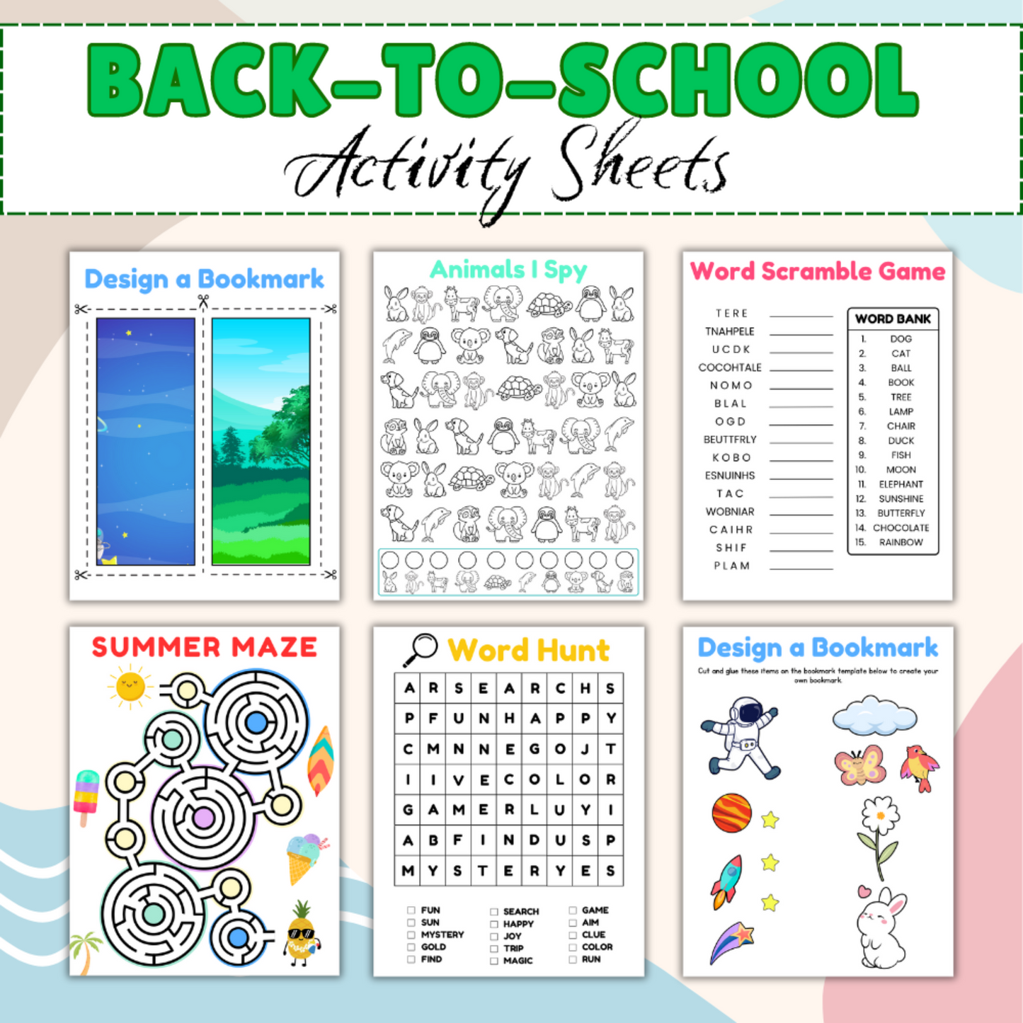 Activity Pages (Ages 8-12)
