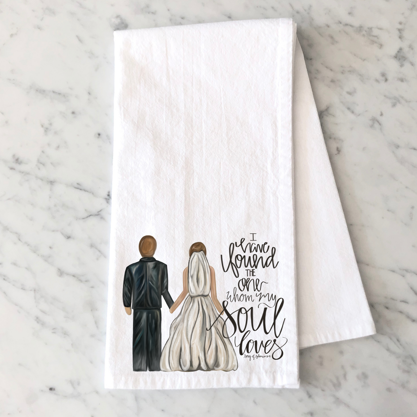 Wedding Couple Kitchen Towel