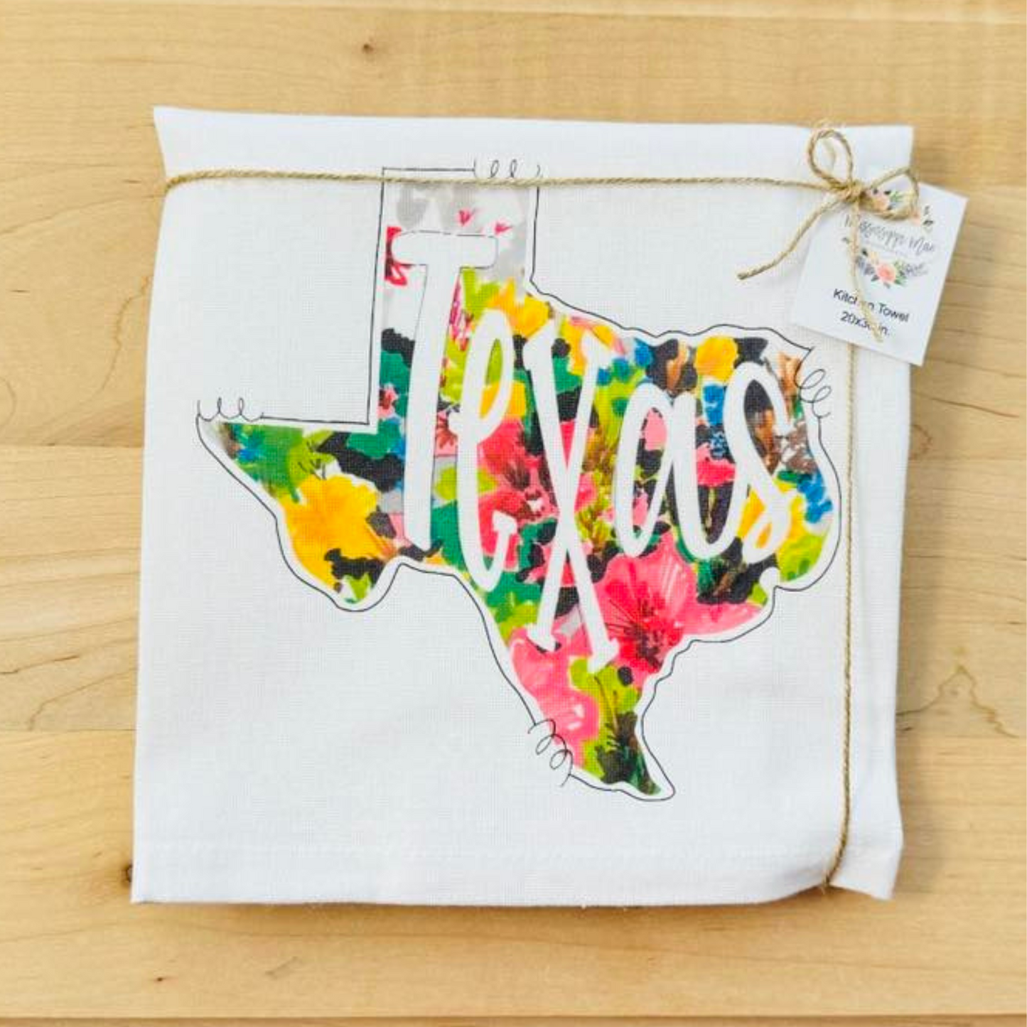 Floral State Kitchen Towel (Multiple States)