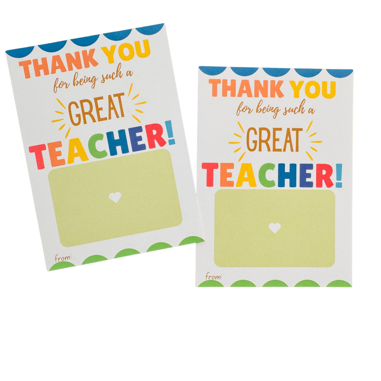 Teacher Thank You GC Holder