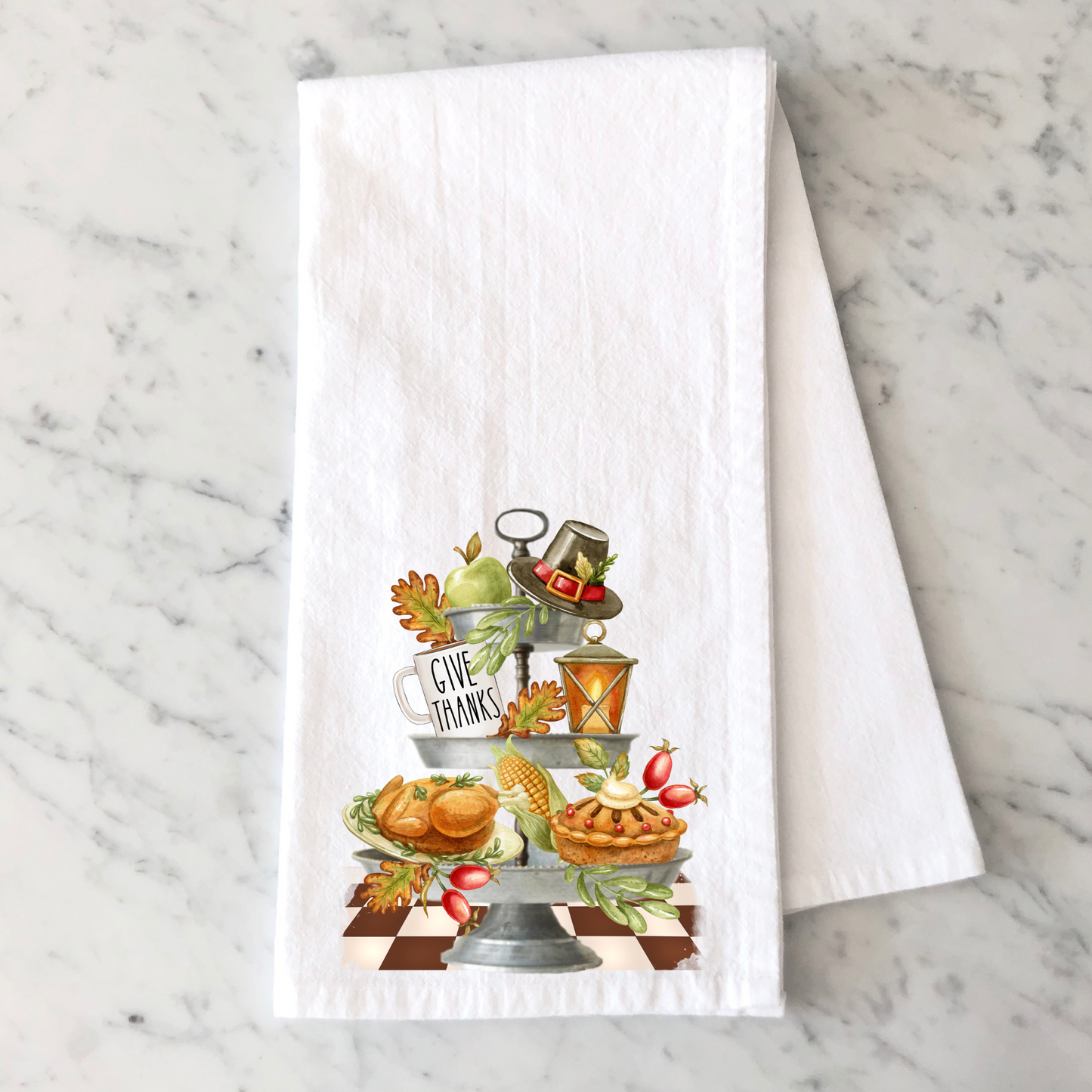 Thanksgiving Tier Tray Towel