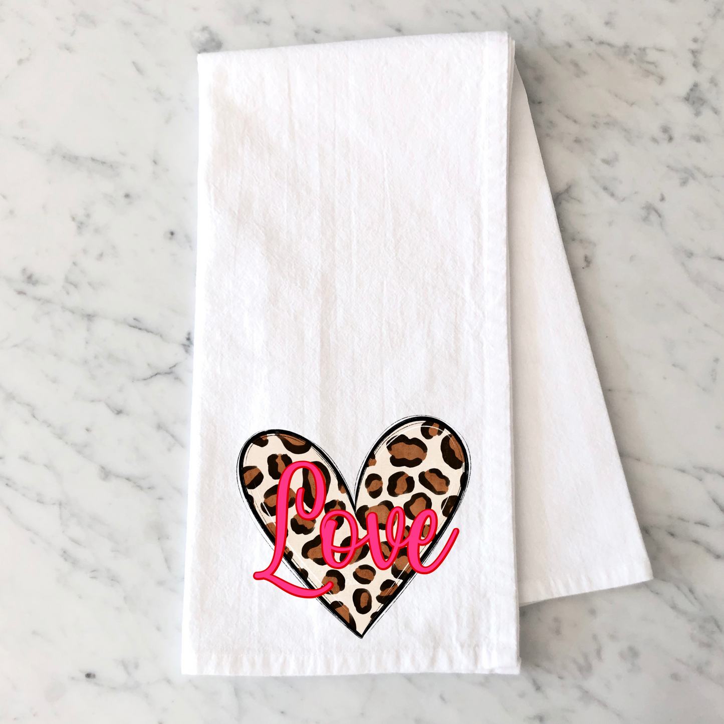 Love Leopard Kitchen Towel