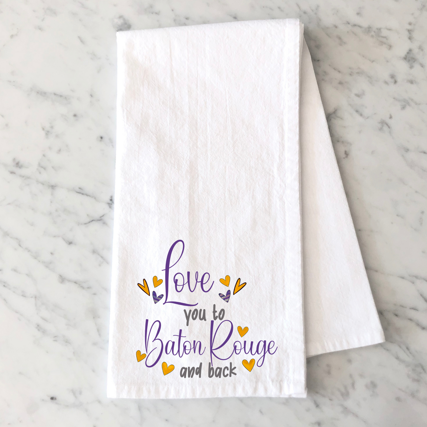 Love Baton Rouge Kitchen Towel