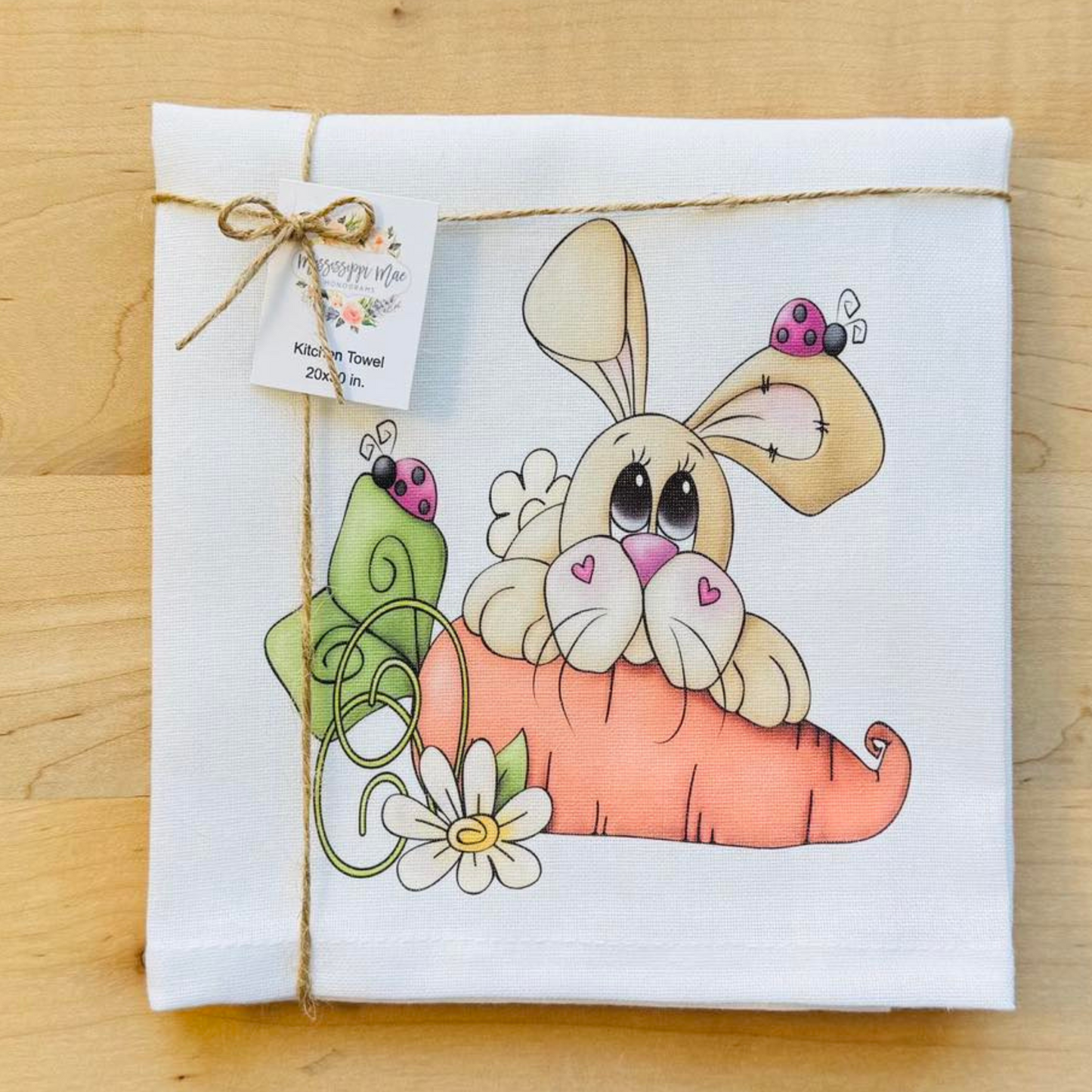 Spring Bunny Kitchen Towel