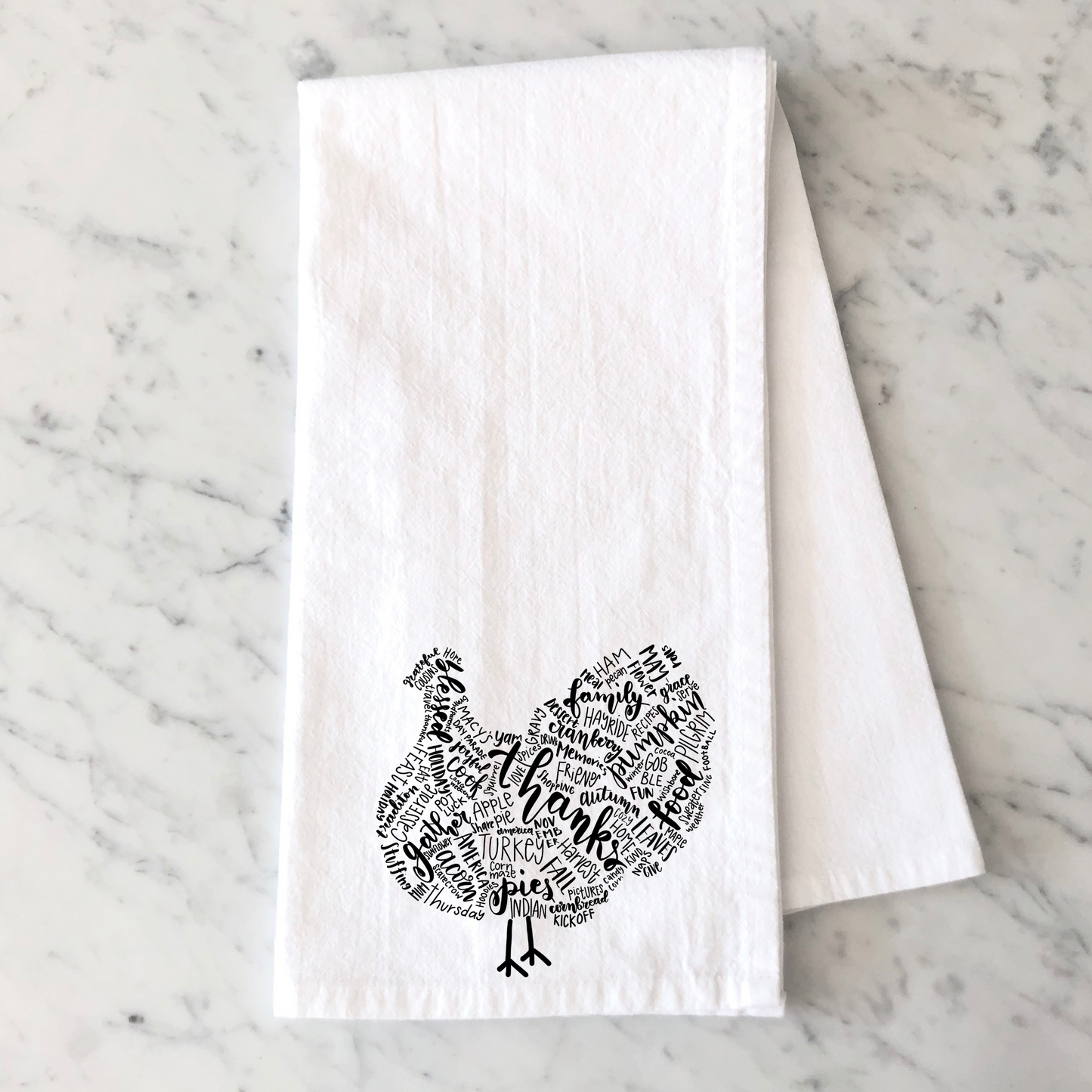 Turkey Words Kitchen Towel