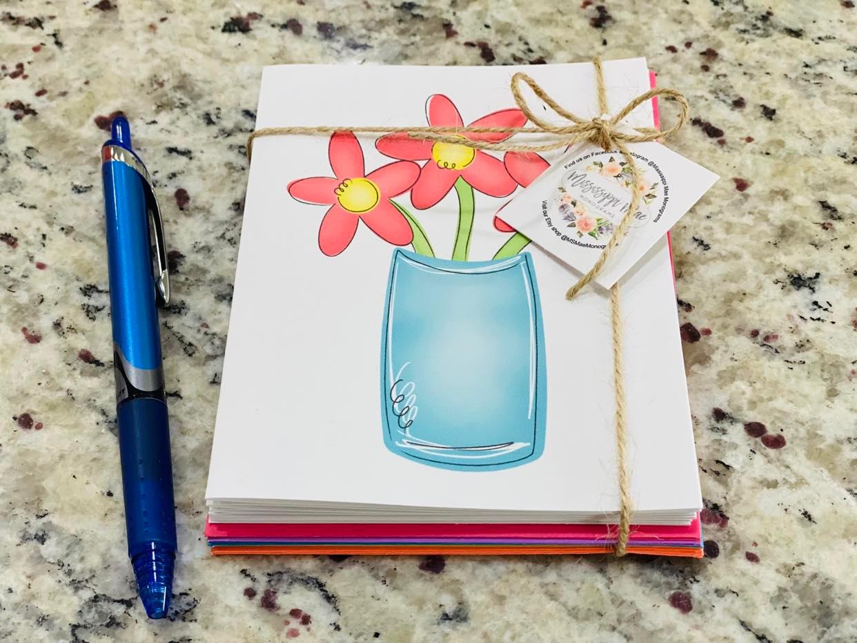 Vase of Flowers Note Cards (Set of 12)