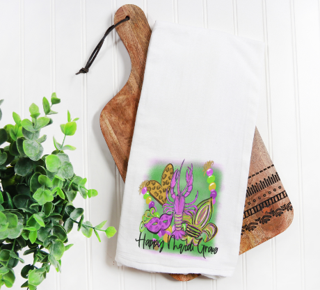 Happy Mardi Gras Kitchen Towel