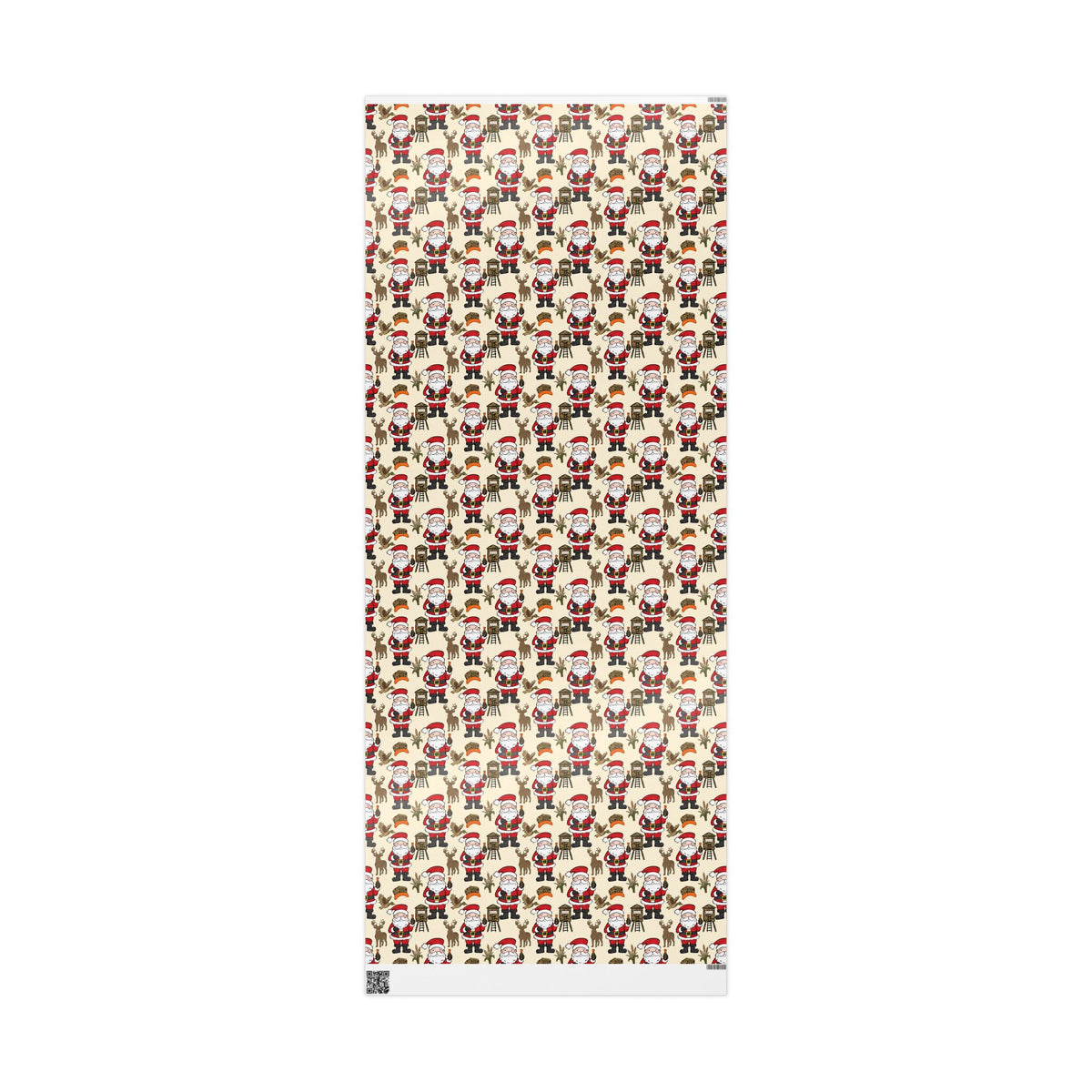 Santa Hunting Christmas Wrapping Paper