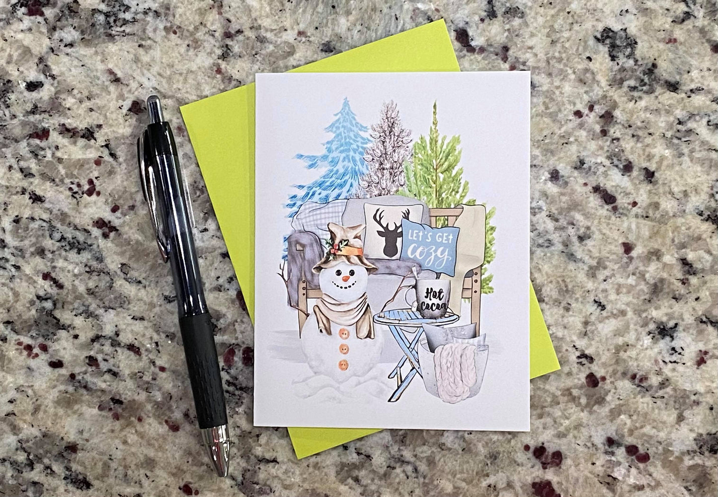 Snowman Note Cards (Set of 12)
