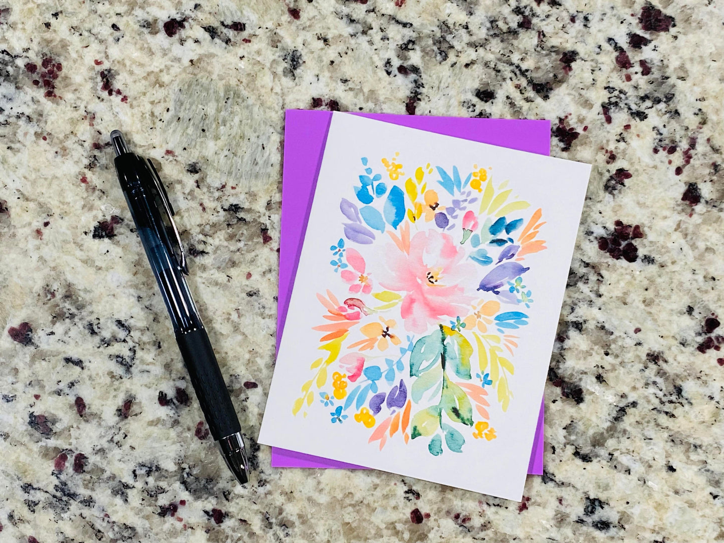 Pastel Floral Note Cards (Set of 12)