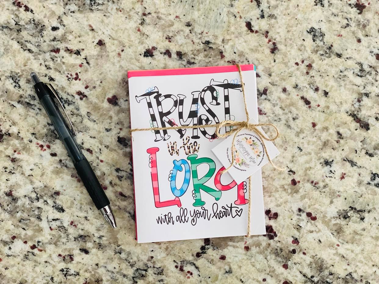 Trust In the Lord Note Cards (Set of 12)