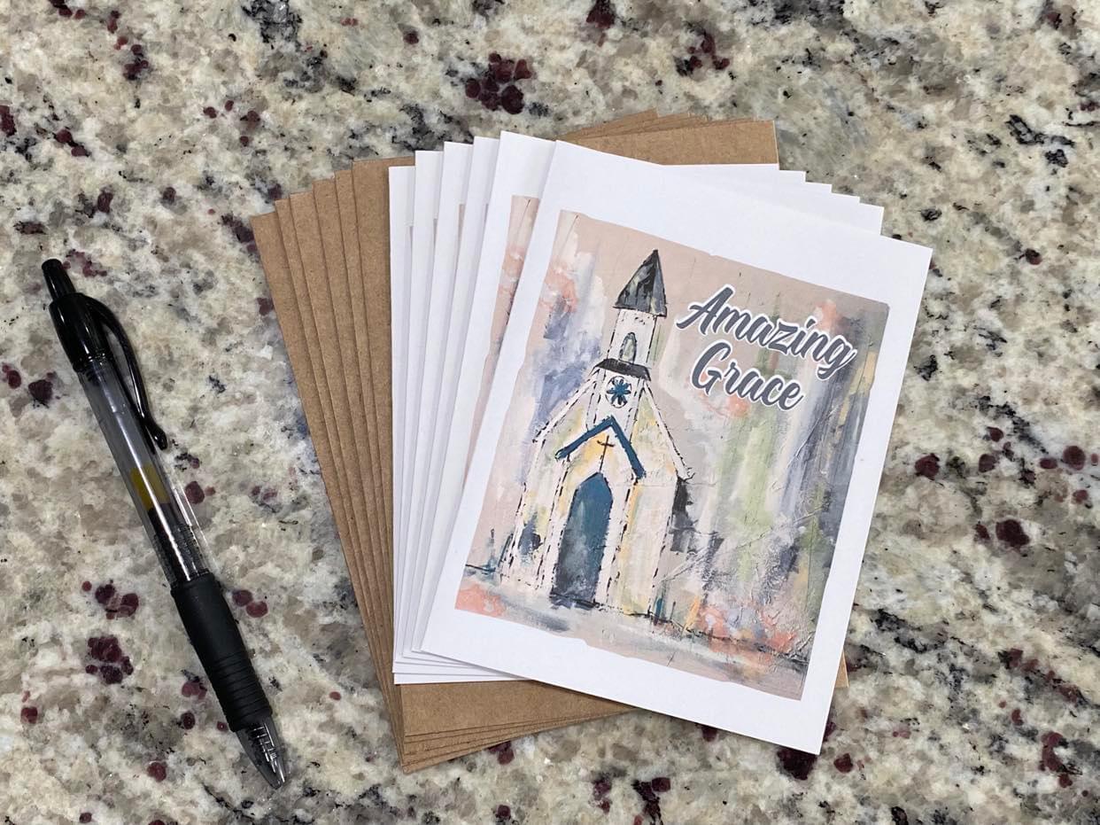 Amazing Grace Note Cards (Set of 12)