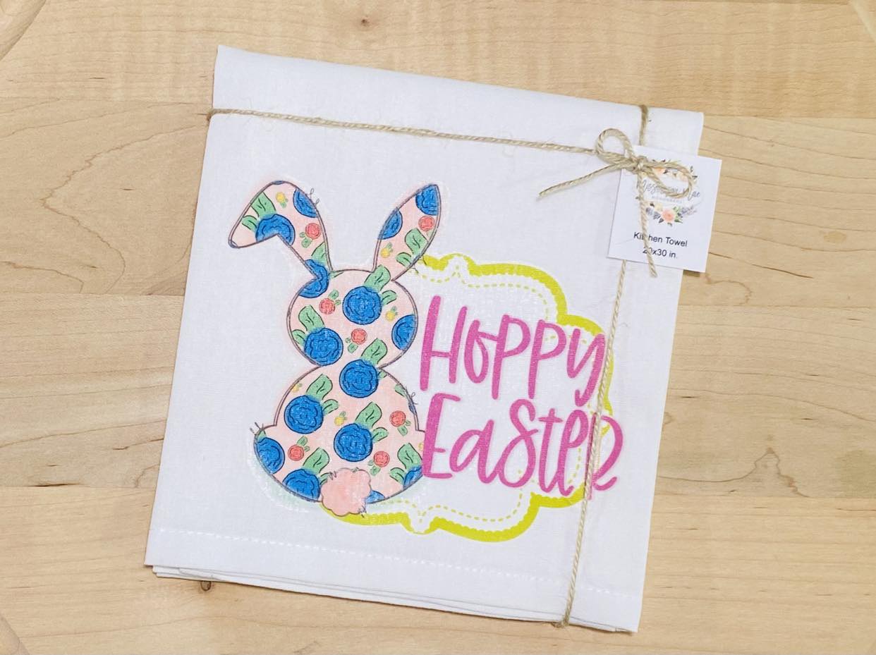 Hoppy Easter Kitchen Towel