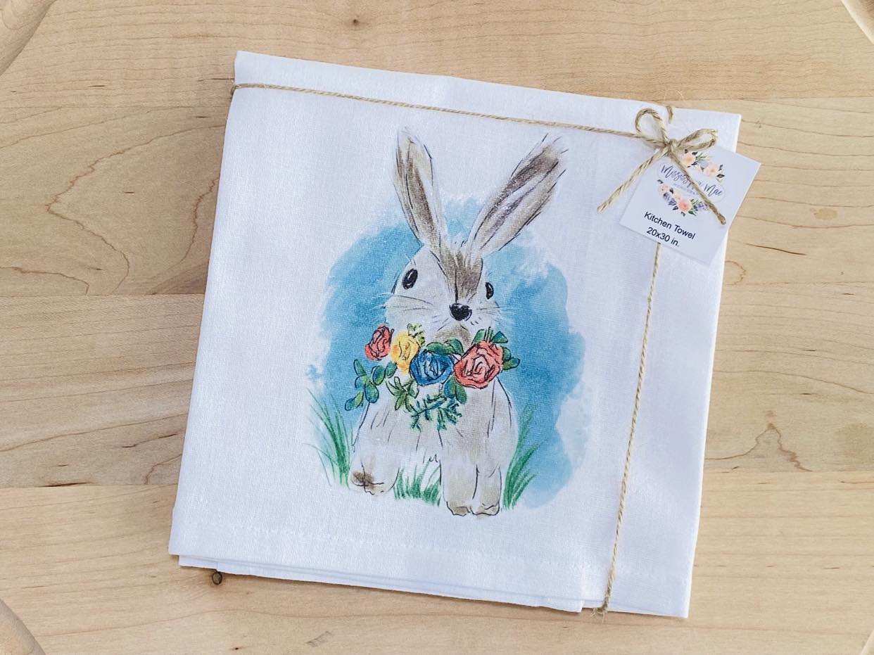 Spring Rabbit Towel