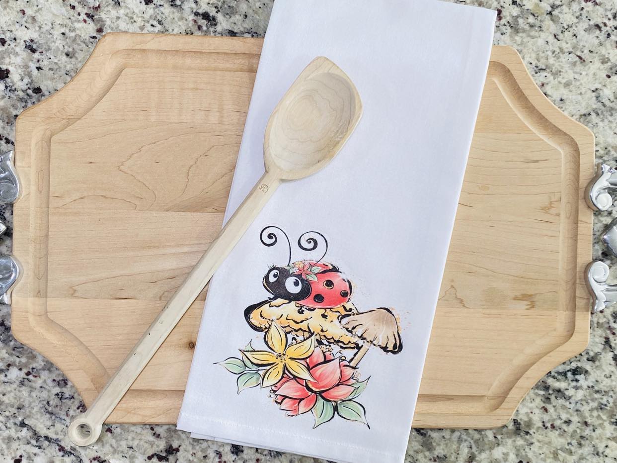 Ladybug Kitchen Towel