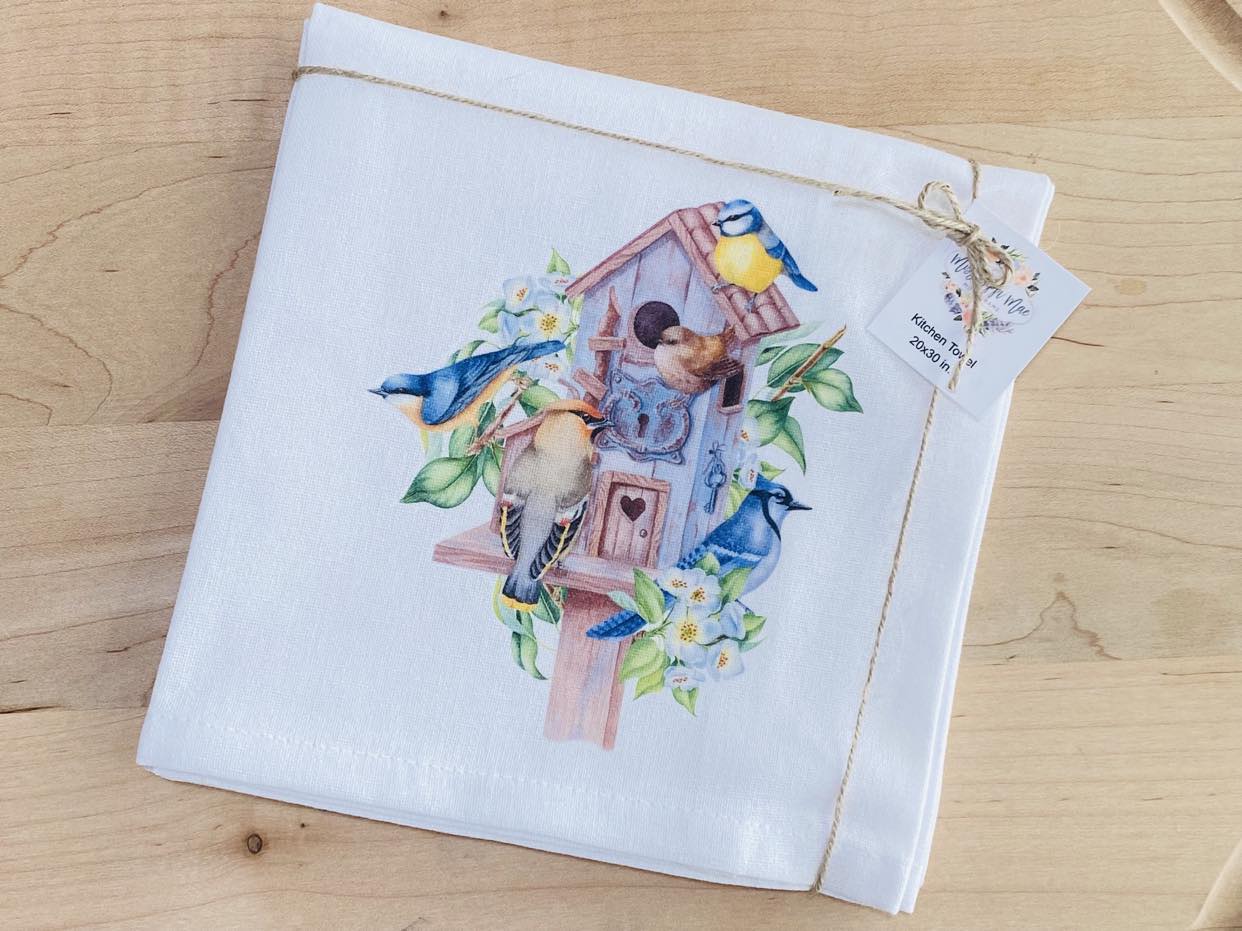 Birdhouse Kitchen Towel