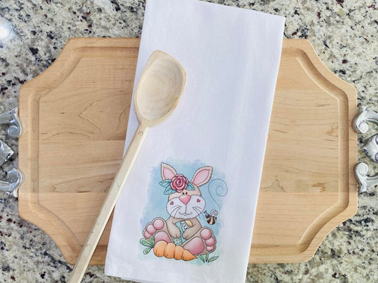 Bunny and Bee Kitchen Towel