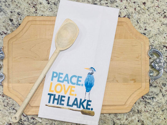 Peace Love The Lake Kitchen Towel