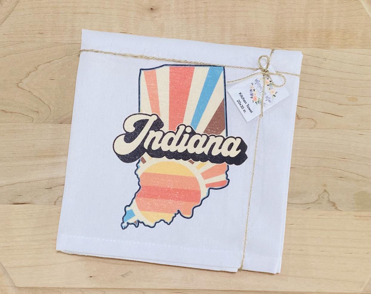 Retro State Kitchen Towel (All 50 States)