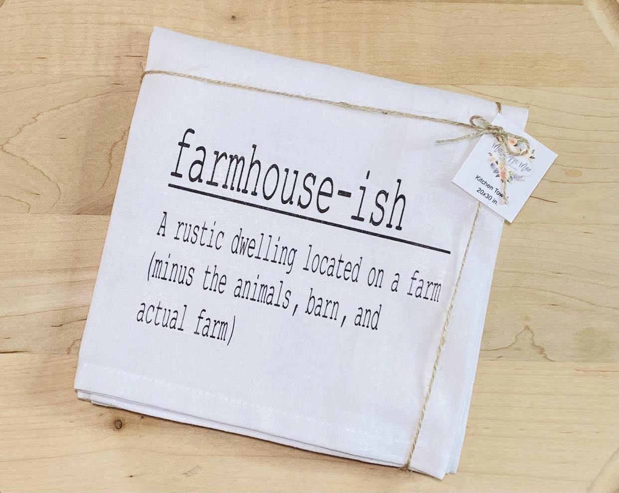 Farmhouse-ish Kitchen Towel