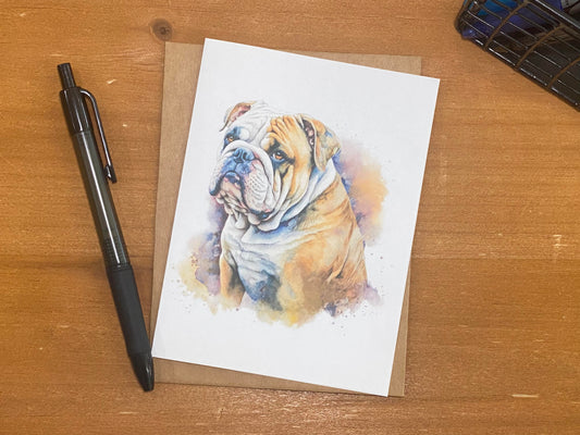 English Bulldog Note Cards