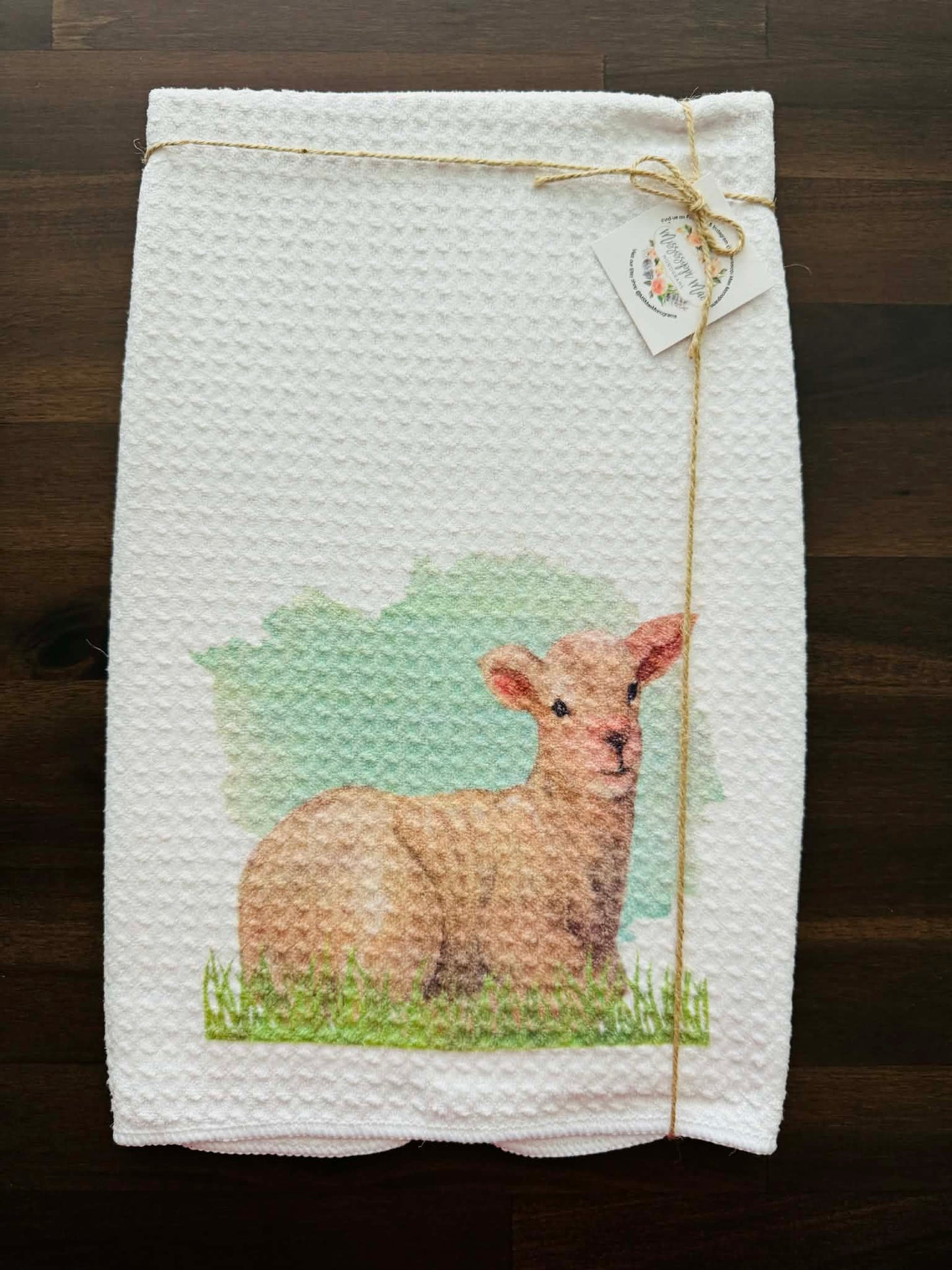 Lamb Waffle Weave Towel