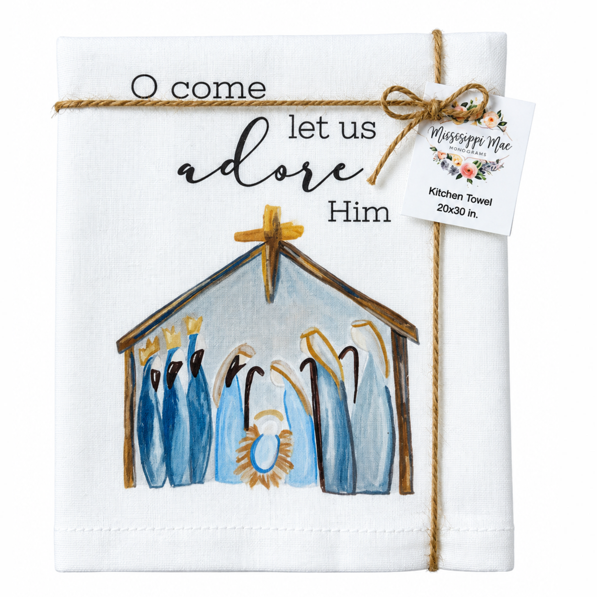 Adore Him Kitchen Towel