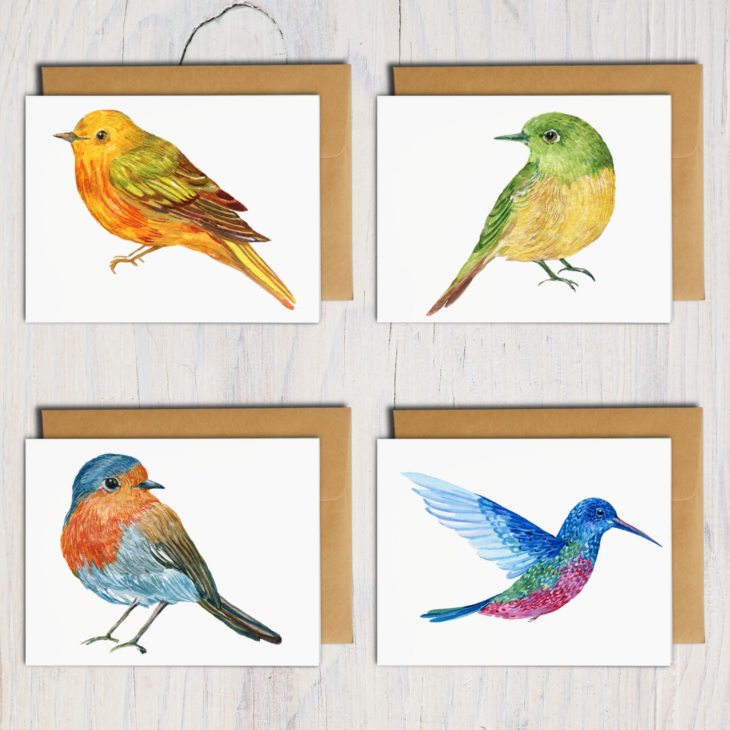 Assorted Bird Note Cards (Set of 12)