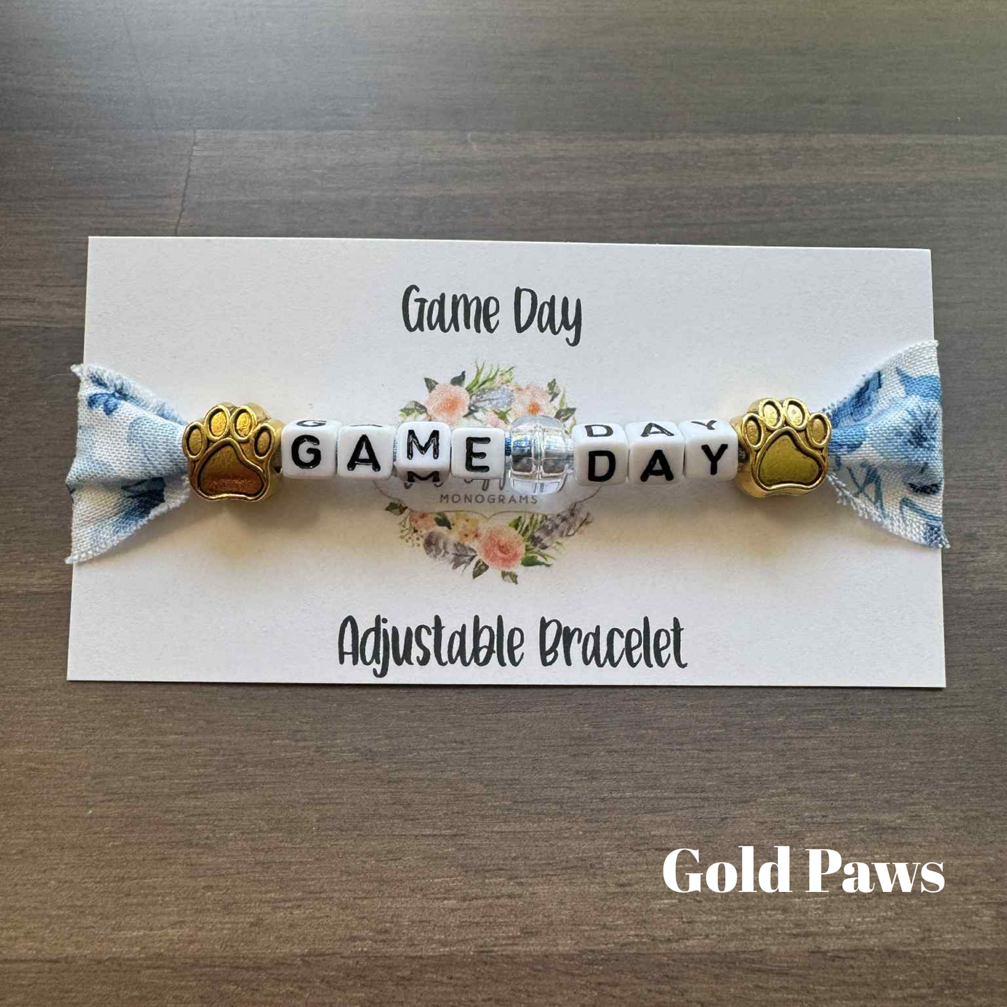 Game Day Fabric Bracelets