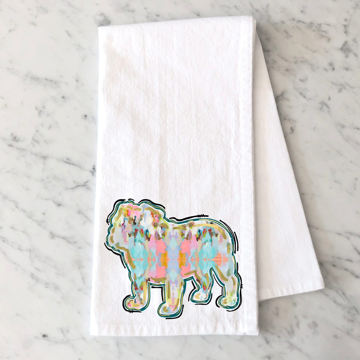 Brushed Bulldog Kitchen Towel