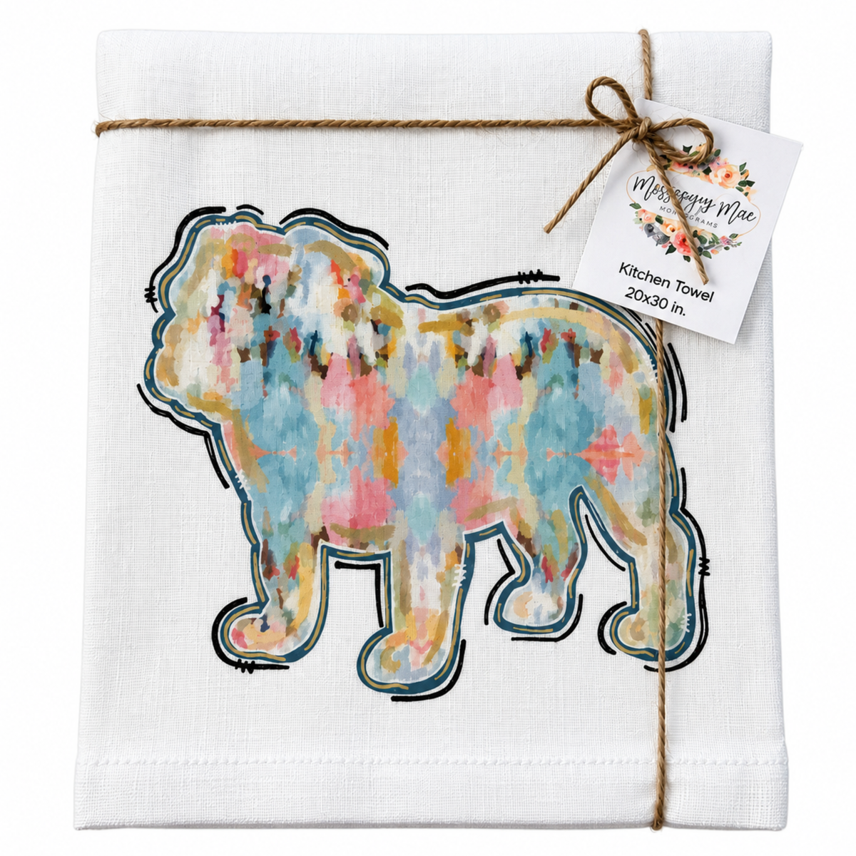 Brushed Bulldog Kitchen Towel