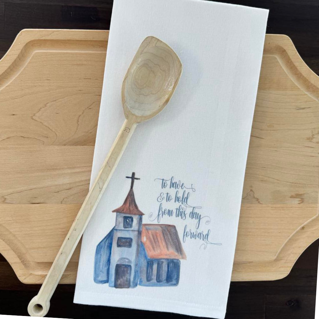 Wedding Church Kitchen Towel