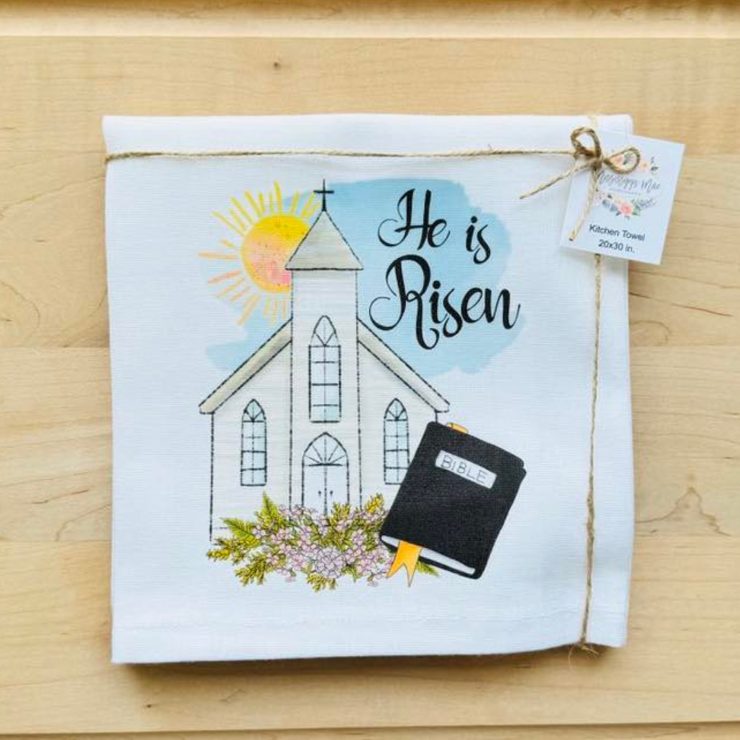 He Is Risen Church Towel