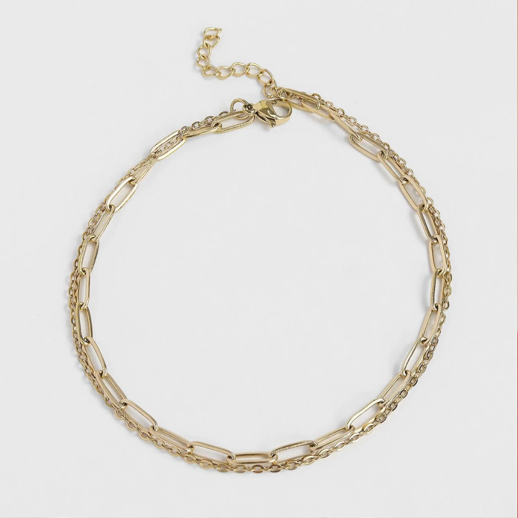 Paperclip Chain Anklet