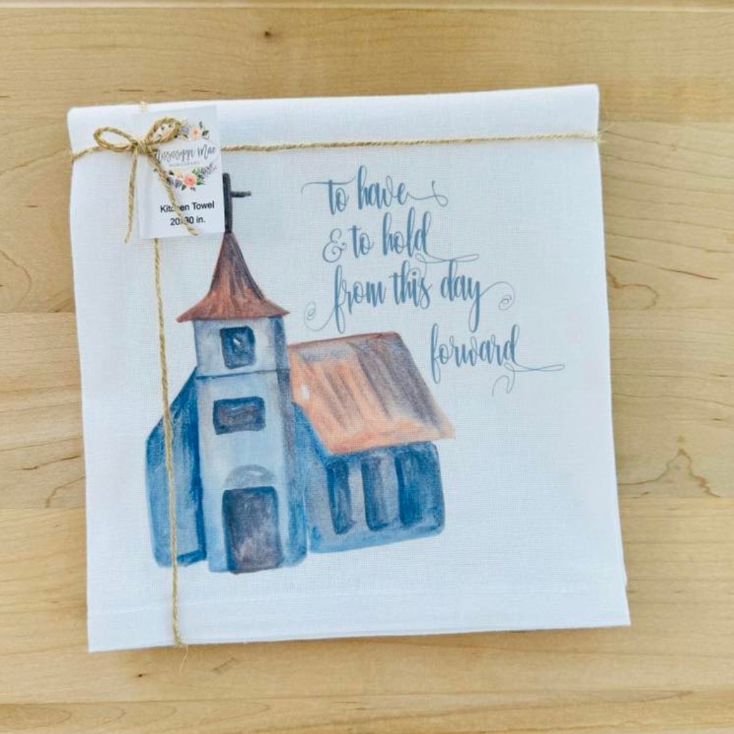 Wedding Church Kitchen Towel