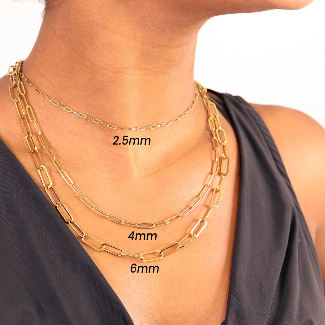 Paperclip Chain Necklace (Set of 2)