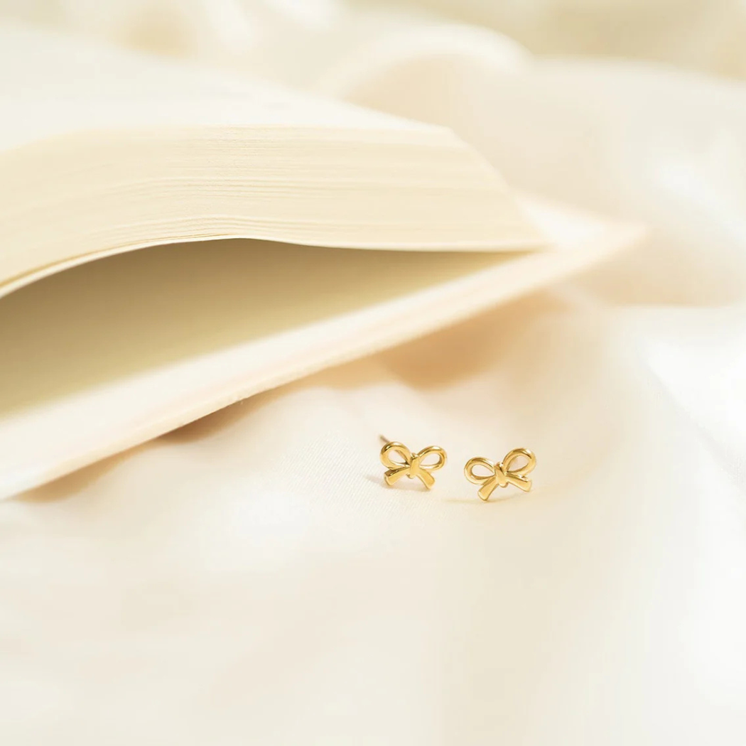 Bow Stud Earrings (2 Colors)