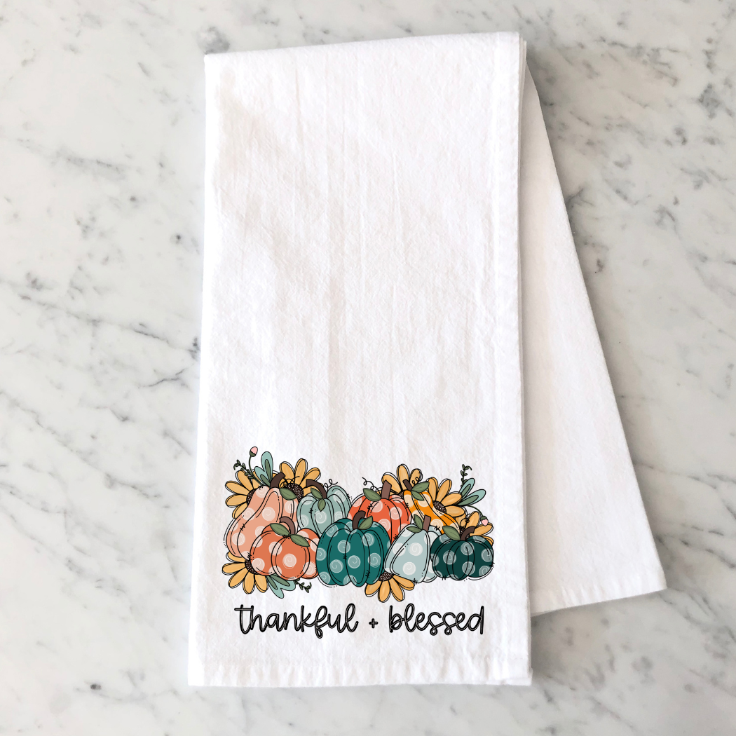 Thankful + Blessed Kitchen Towel