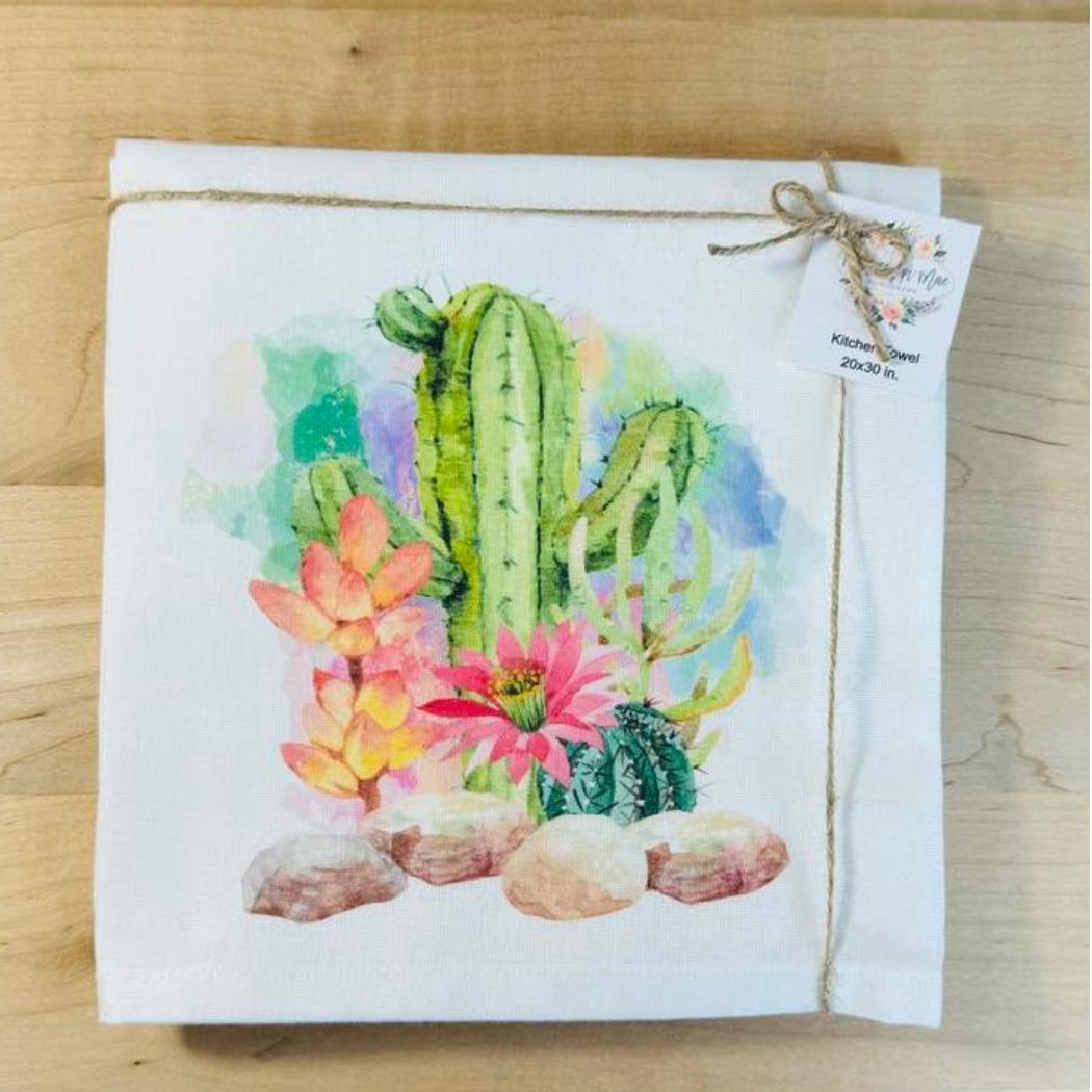 Cactus Kitchen Towel